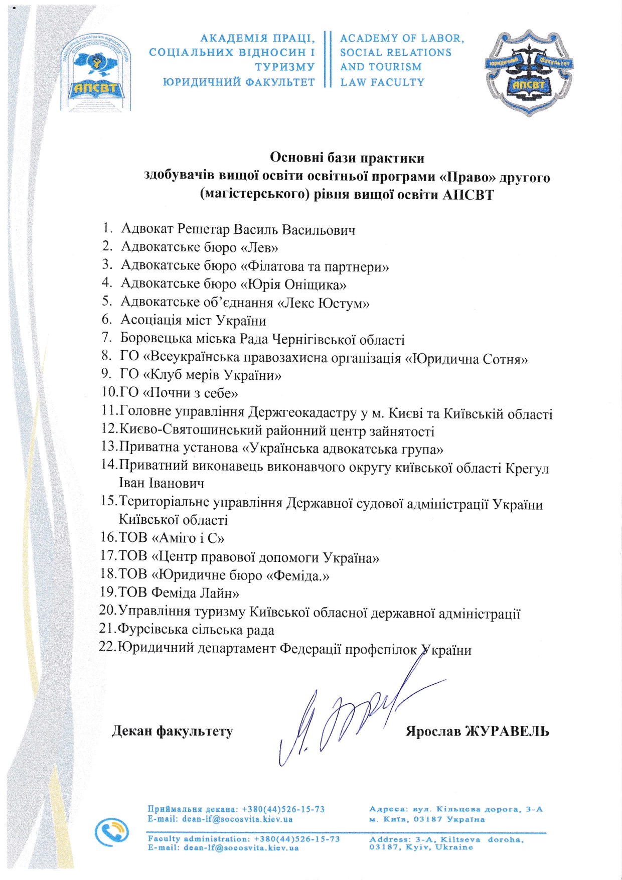 Бази практики